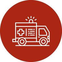 Ambulance Creative Icon Design vector