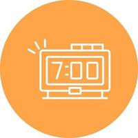 Digital Clock Creative Icon Design vector