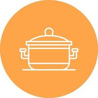 Cooking Pot Creative Icon Design vector