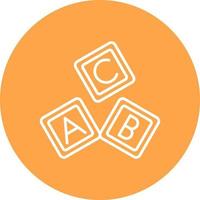 Abc Block Creative Icon Design vector
