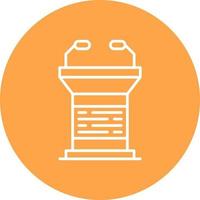 Lectern Creative Icon Design vector