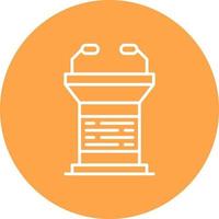 Lectern Creative Icon Design vector