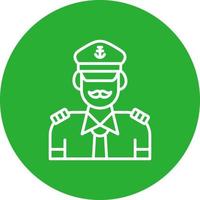 Captain Creative Icon Design vector