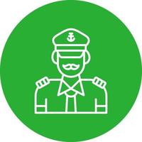 Captain Creative Icon Design vector