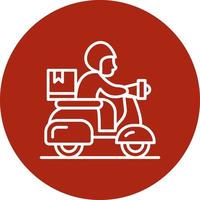 Delivery Bike Creative Icon Design vector