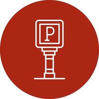 Parking Sign Creative Icon Design vector