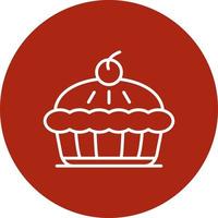 Apple Pie Creative Icon Design vector