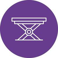 Folding Table Creative Icon Design vector