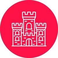 diseño de icono creativo de castillo vector