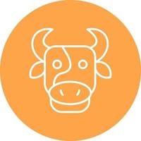 diseño de icono creativo de vaca vector