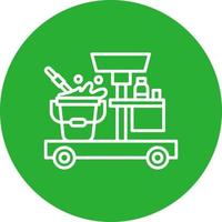 Cleaning Cart Creative Icon Design vector