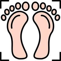 Foot Print Creative Icon Design vector