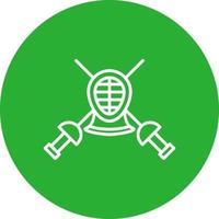 Fencing Creative Icon Design vector