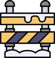 Road Block Creative Icon Design vector