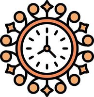 Wall Clock Creative Icon Design vector