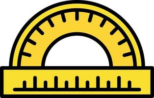 Protractor Creative Icon Design vector