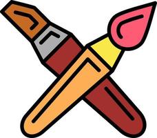 Brushes Creative Icon Design vector