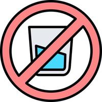 No Soft Drink Creative Icon Design vector