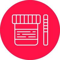 Urine Test Creative Icon Design vector