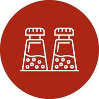 Salt And Pepper Creative Icon Design vector