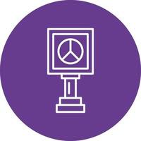 Peace Sign Creative Icon Design vector