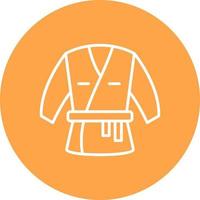 diseño de icono creativo de kimono vector