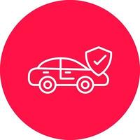 Car Insurance Creative Icon Design vector