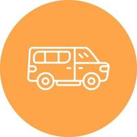 Minivan Creative Icon Design vector