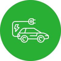 Electric Car Creative Icon Design vector