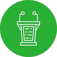 Lectern Creative Icon Design vector