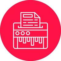 Paper Shredder Creative Icon Design vector