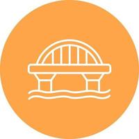 Bridge Creative Icon Design vector