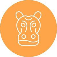 Hippopotamus Creative Icon Design vector