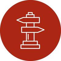 Road Sign Creative Icon Design vector