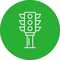 Traffic Light Creative Icon Design vector