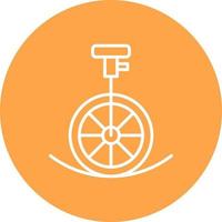 Unicycle Performance Creative Icon Design vector