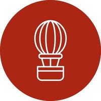 Hot Air Balloon Creative Icon Design vector