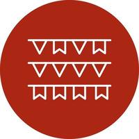 Pennant Creative Icon Design vector
