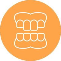 Denture Creative Icon Design vector