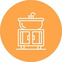 Washbasin Creative Icon Design vector