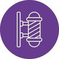Barber Pole Creative Icon Design vector