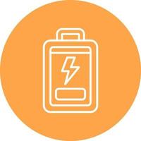 Low Battery Creative Icon Design vector