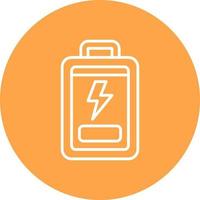 Low Battery Creative Icon Design vector