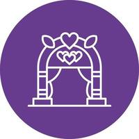 Wedding Arch Creative Icon Design vector