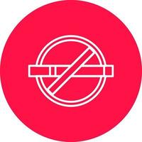 No Smoking Creative Icon Design vector