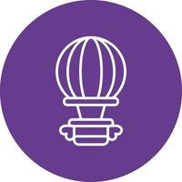 Hot Air Balloon Creative Icon Design vector