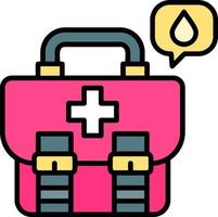 First Aid Kit Creative Icon Design vector