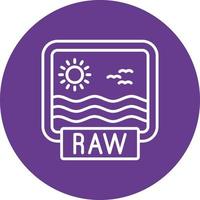 Raw Creative Icon Design vector