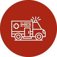 Ambulance Creative Icon Design vector