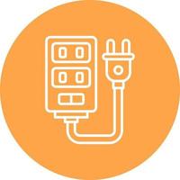 Power Strip Creative Icon Design vector